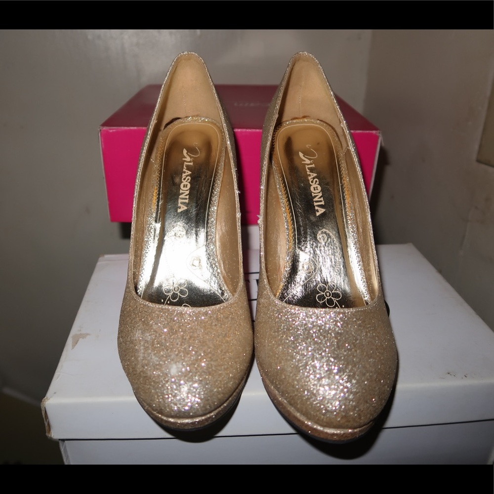 Gold heels